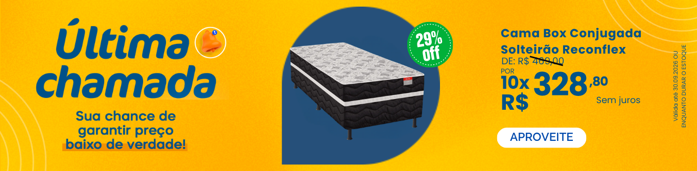 Cama Box Reconflex em Promo&ccedil;&atilde;o